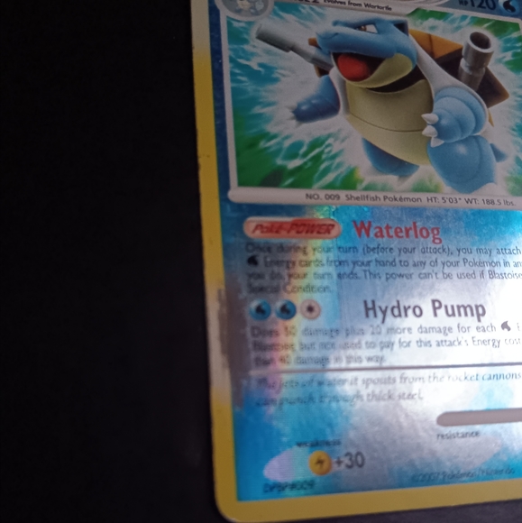 Blastoise Pokemon Card - Secret Wonders - 2/132 Rare Reverse Holo - Picture 7 of 10
